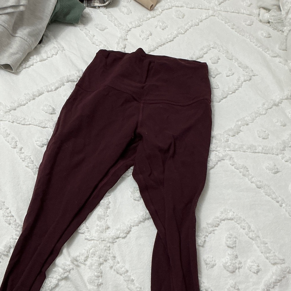 lululemon athletica Rich Maroon Leggings